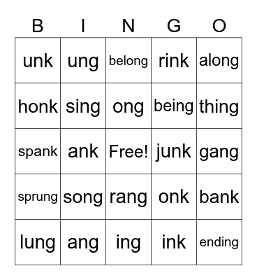 Welded Sounds Bingo Card