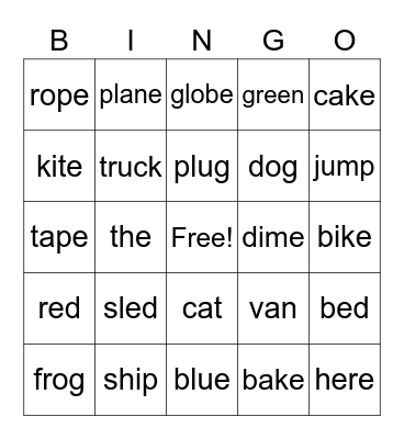 Bingo Card