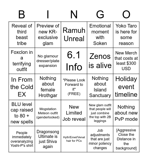 2/18/22 Live Letter Bingo Card