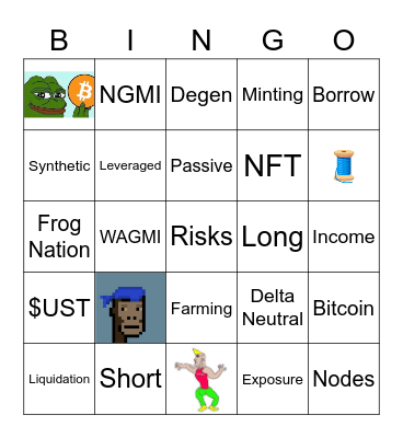 DEGEN COMBO Bingo Card