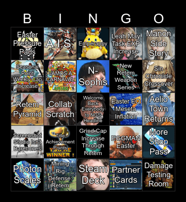 NGS Headline: March 1st Edition Bingo Card