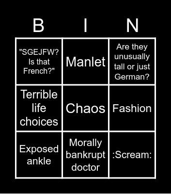 Gothia Bingo Card