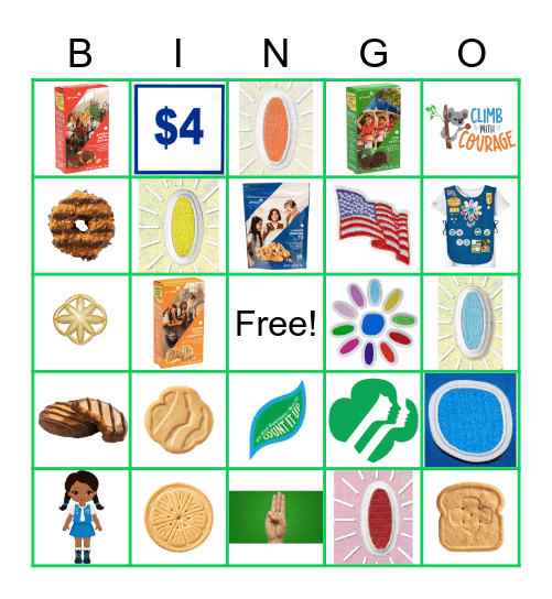 DAISY GIRL SCOUTS Bingo Card