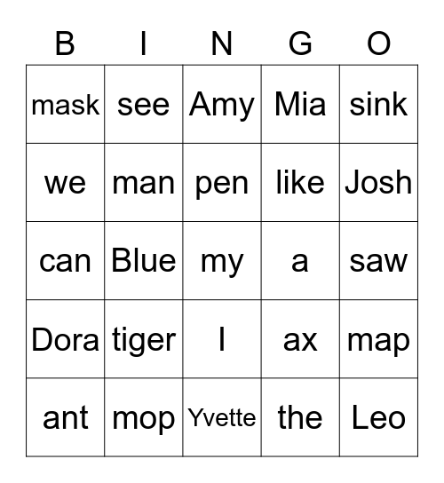 BINGO! Bingo Card