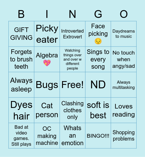 Arthur Bungos Bingo Card