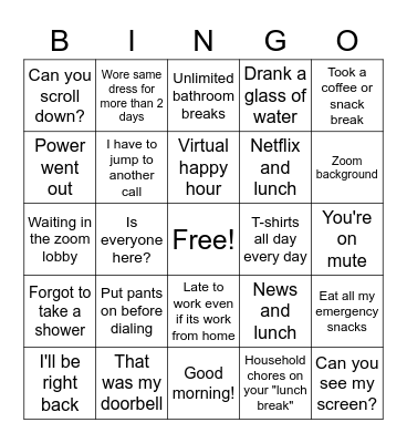 QM+PMO BINGO Card
