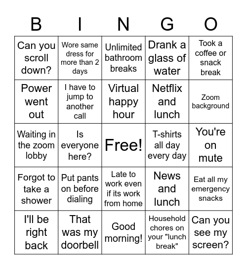 QM+PMO BINGO Card