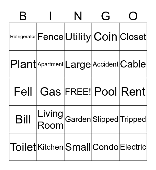 Unit 9 Bingo Card