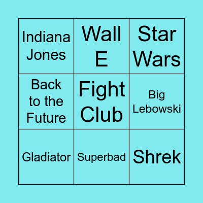 Movies Bingo Card