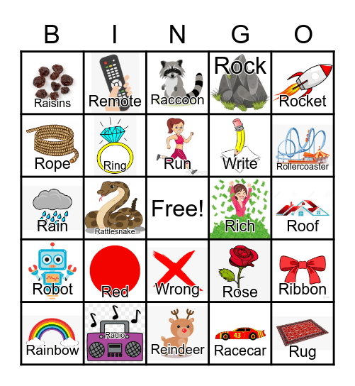 Initial /r/ Bingo Card