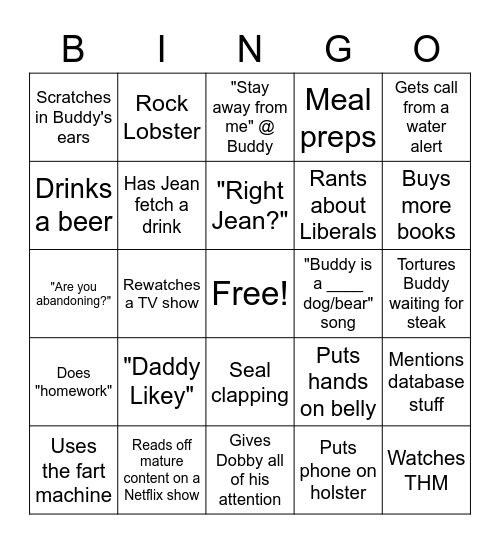 Mark Bingo Card
