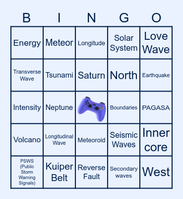 Game KNB? Science Bingo Card