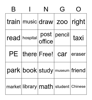 ZONE2 Bingo Card