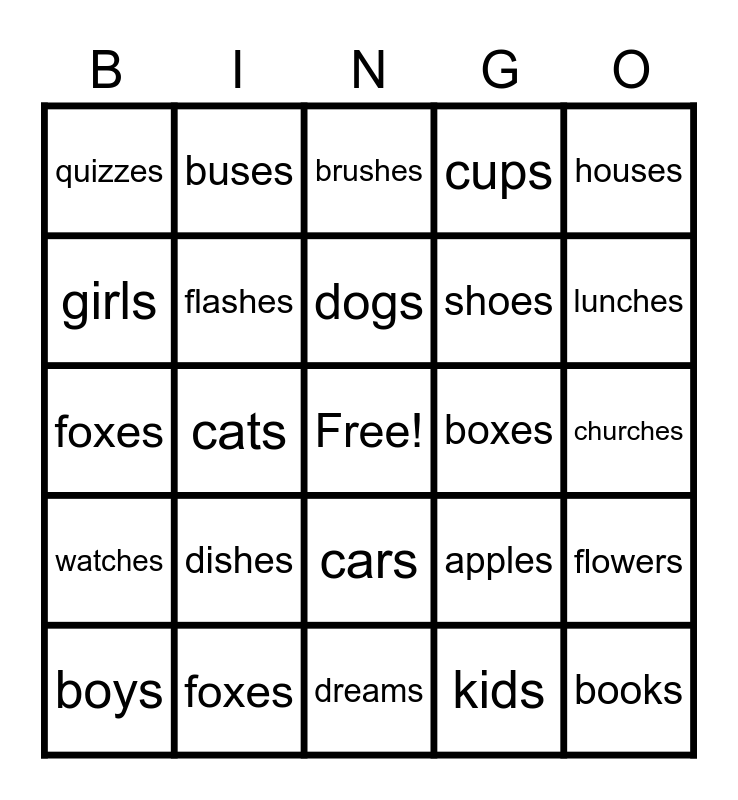 plural-nouns-bingo-card