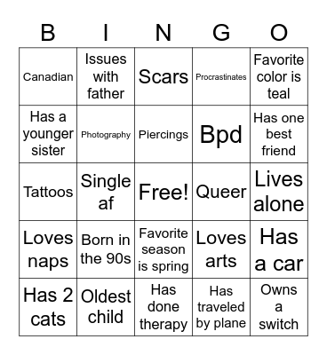Bingo Card