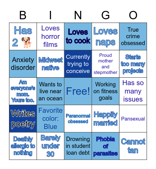 JACKIE'S Bingo Card