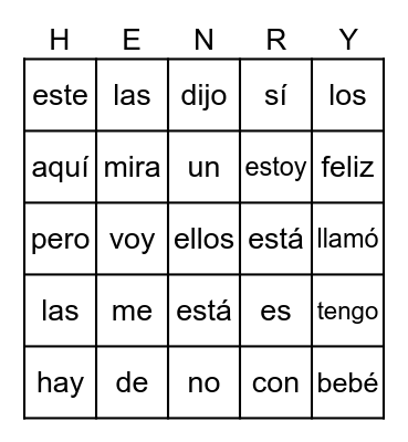 LOTERIA Bingo Card
