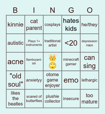 Olive Bingo Card