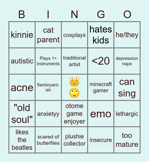 Olive Bingo Card