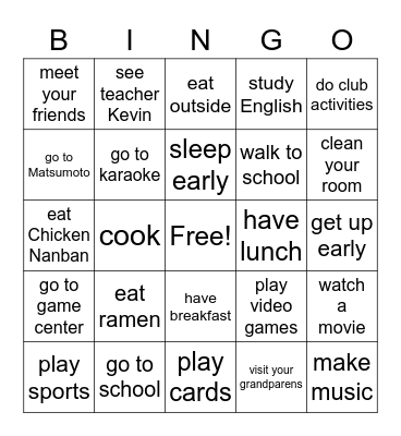 Did you...? Bingo Card