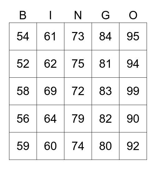 numbers-50-100-bingo-card