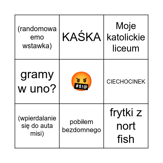 Krzysiek Bingo Card