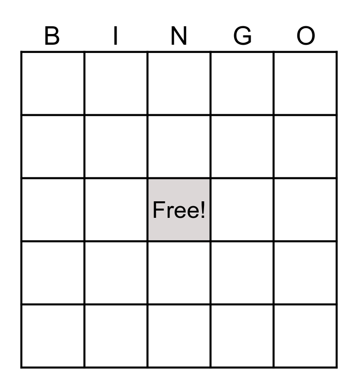 Treetops CNY 2024 Bingo Card