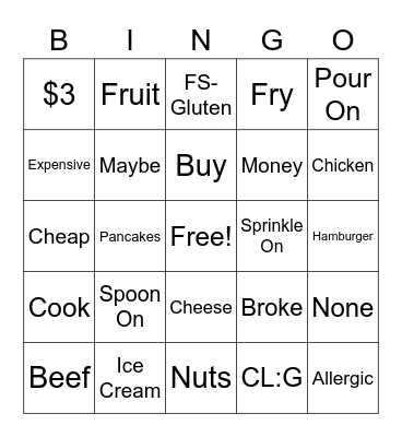 Unit 11 Bingo Card