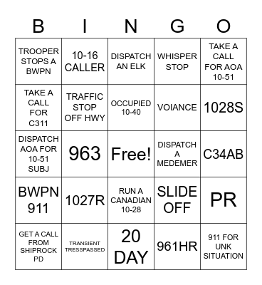 HP FUN Bingo Card