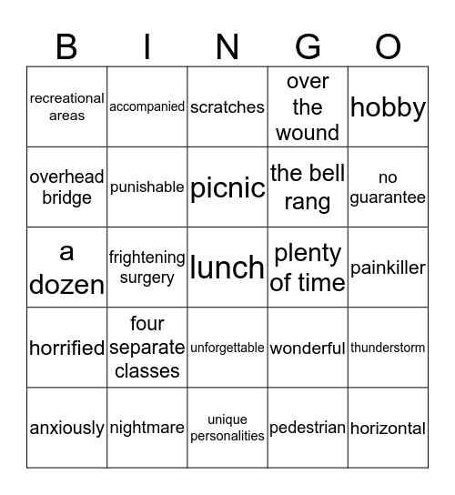 Bingo Card