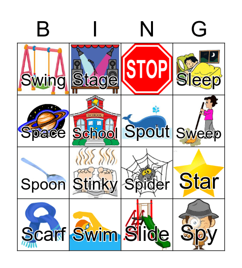 s-blends Bingo Card