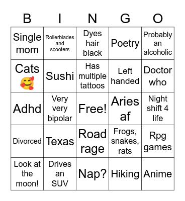 Bingo bongo Bingo Card