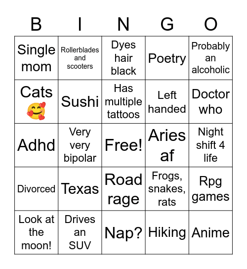Bingo bongo Bingo Card