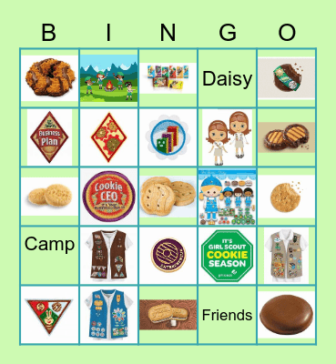 Girl Scout Bingo Card