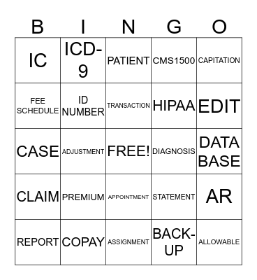 Medisoft Bingo Card