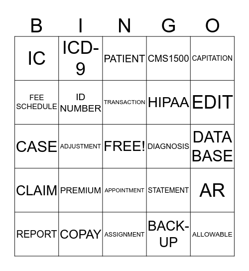 Medisoft Bingo Card