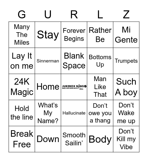 4 The Ladies Bingo Card