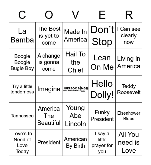 COVERALL Bingo Card