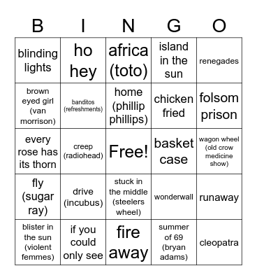 MHP - Bingo Card