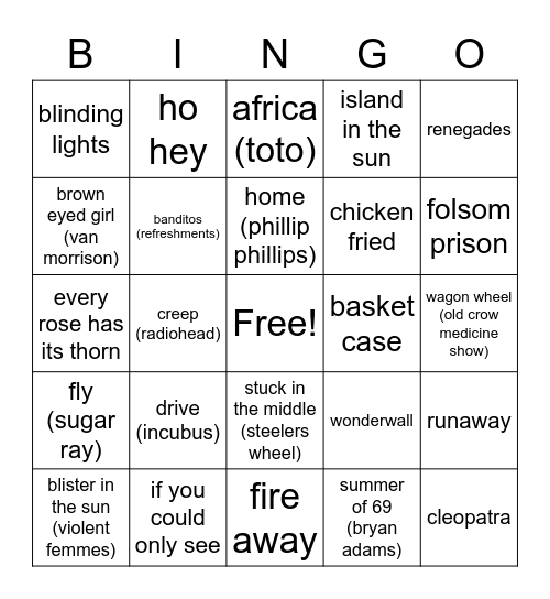 MHP - Bingo Card