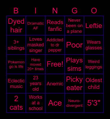 ~Mariah~ Bingo Card
