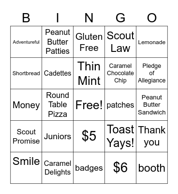 2022 Bingo Card