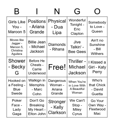 Jingo #2 Bingo Card