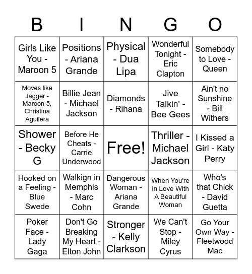 Jingo #2 Bingo Card