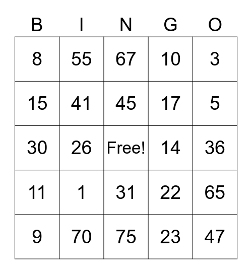 Roxanne Anire Bingo Card