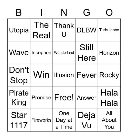 Croissants Bingo Night Bingo Card