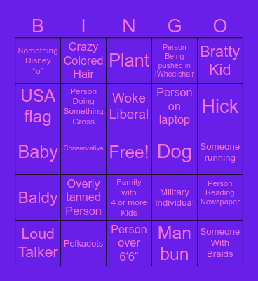 Palm Beach Shores 2022 BINGO! Bingo Card