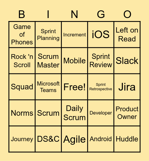 Remotely BINGO Card