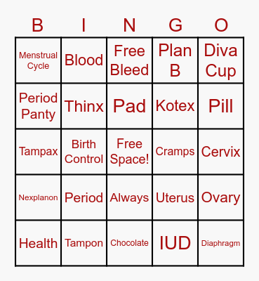 MHE Bingo! Bingo Card