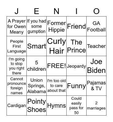 Birthday BINGO! Bingo Card
